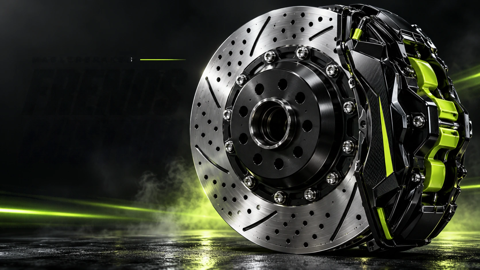 Disco perforado y cáliper de alto desempeño MASTERBRAKES